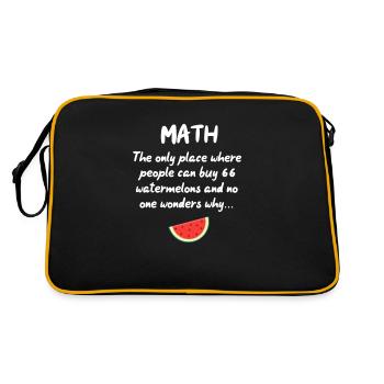 math - Sac Retro - noir/or - Dos