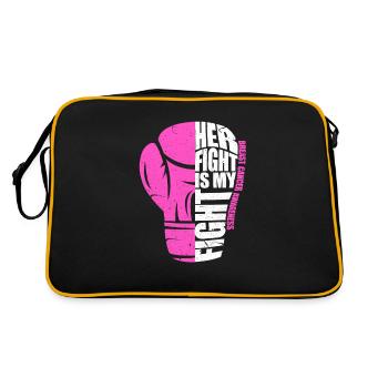 Breast Cancer Breast Cancer Breast Cancer Gift - Retro Bag - black/gold - Back