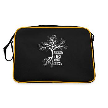 forêt - Sac Retro - noir/or - Dos
