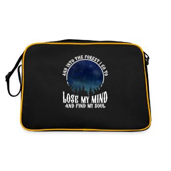 forêt - Sac Retro - noir/or - Dos