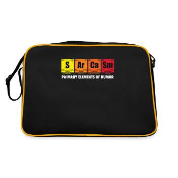 Sarcasm Chemistry Nerd Geek Sarcasm Gift - Retro Bag - black/gold - Back
