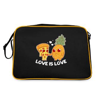 Ananas Pizza Ananas Pizzeria Cadeau - Sac Retro - noir/or - Dos