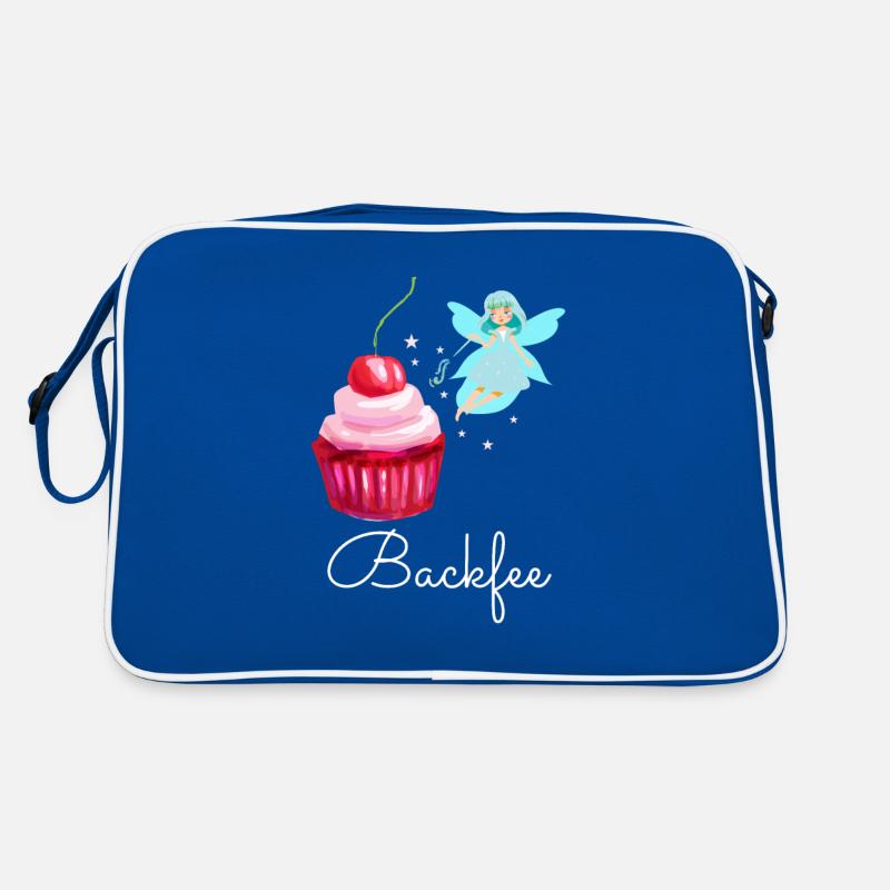 Backfee Backen Bäcker Kuchen Cupcake Fee Törtchen Retro Tasche