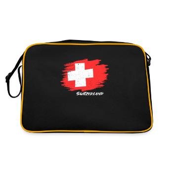 Suisse Suisse Suisse Cadeau - Sac Retro - noir/or - Dos
