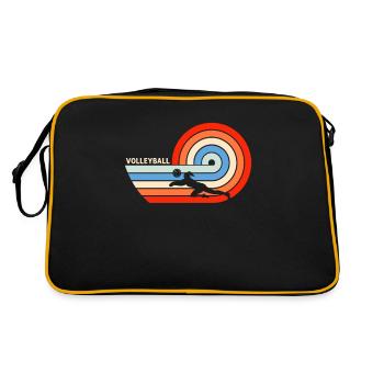 volley-ball - Sac Retro - noir/or - Dos