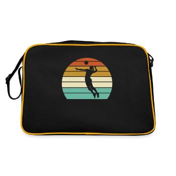Volleyball rétro - Sac Retro - noir/or - Dos