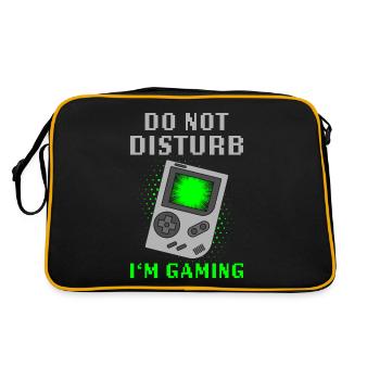 Gaming - Retro Tasche - Schwarz/Gold - Hinten