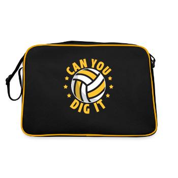 volley-ball - Sac Retro - noir/or - Dos