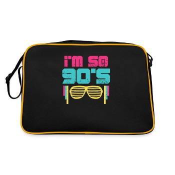 90s Sunglasses 90s Party Retro Gift - Retro Bag - black/gold - Back