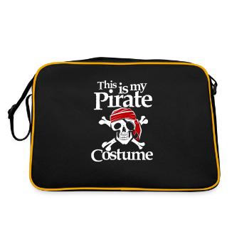 Tête de pirate Halloween pirate tête de pirate - Sac Retro - noir/or - Dos