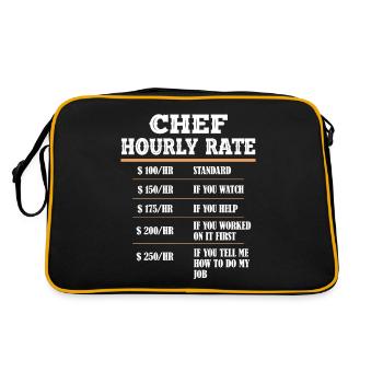 Cuisinier cuisinier cuisinier cuisinier cuisinier - Sac Retro - noir/or - Dos