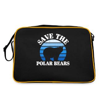 Polar bear - Retro Bag - black/gold - Back