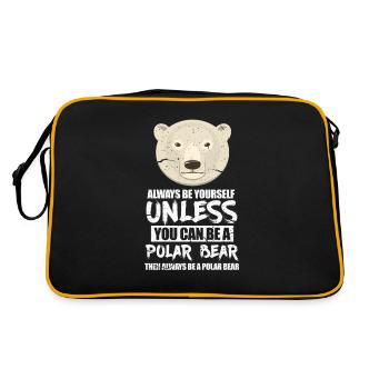Polar bear - Retro Bag - black/gold - Back