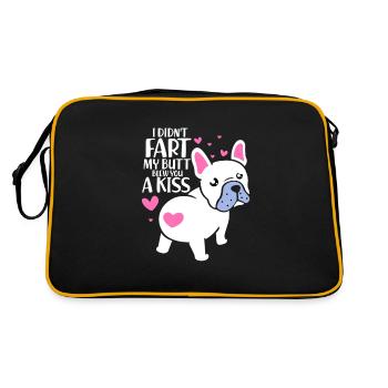 Bulldog français - Sac Retro - noir/or - Dos
