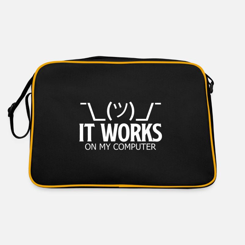 Cela fonctionne sur mon ordinateur - Funny Developer Shirt Sac Retro