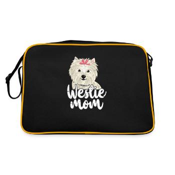 Westie Mom - Sac Retro - noir/or - Dos