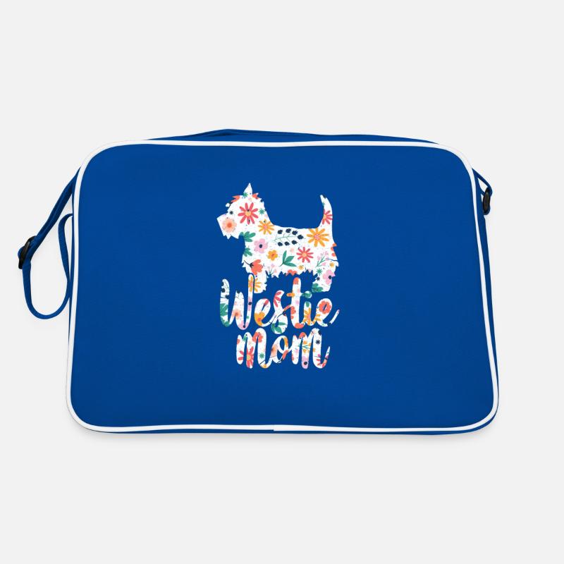 Westie West Highland White Terrier Mutter Retro Tasche