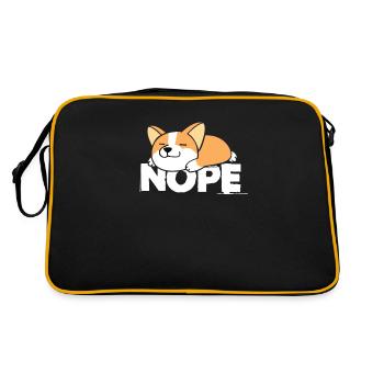 Corgi - Retro Tasche - Schwarz/Gold - Hinten