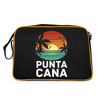 Punta Cana Dominican Republic Retro Gift - Retro Bag - black/gold - Back