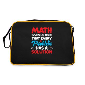 Mathématiques - Sac Retro - noir/or - Dos