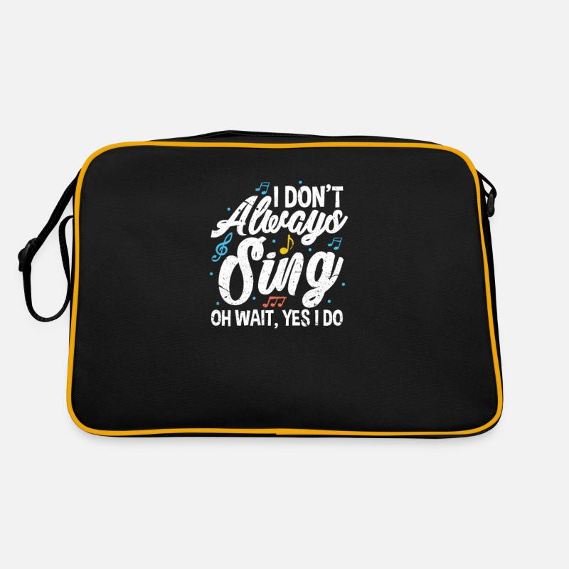 To sing - Retro Bag - black/gold