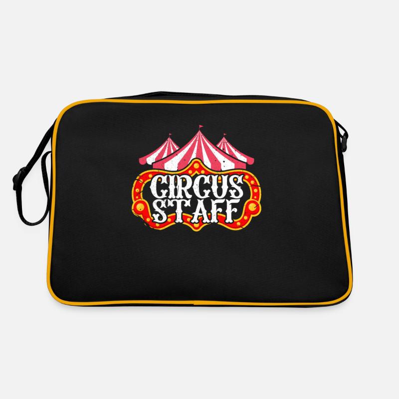 Zirkus Staff - Retro Tasche - Schwarz/Gold