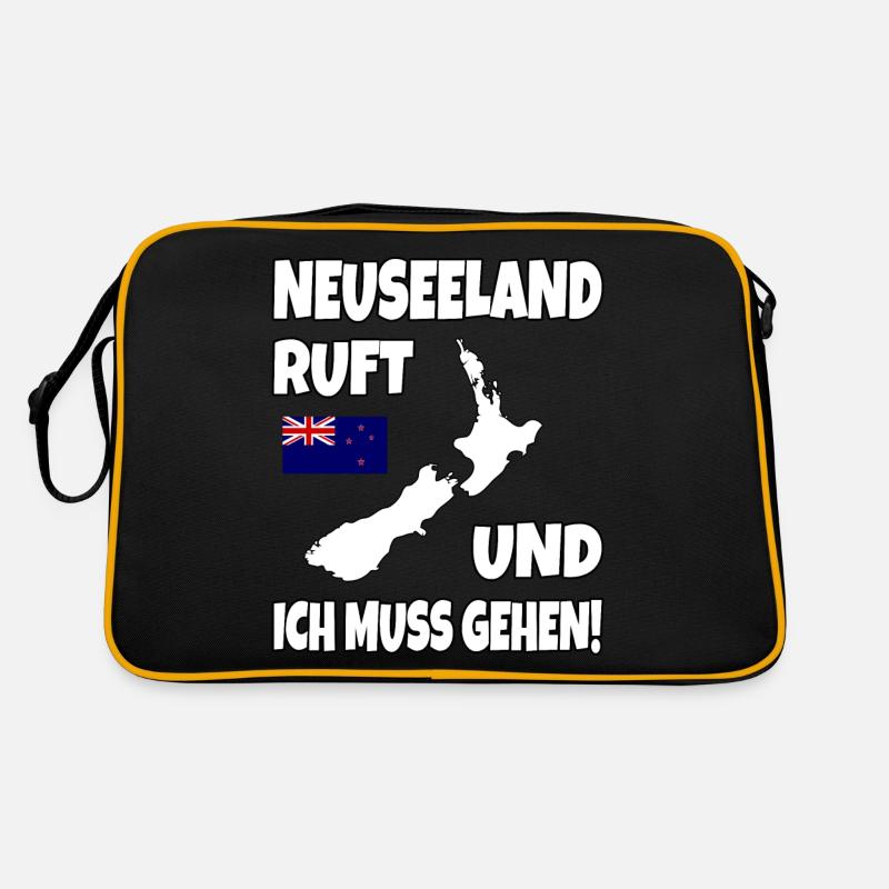 Neuseeland Ruft Und Ich Muss Gehen Backpacker Retro Tasche
