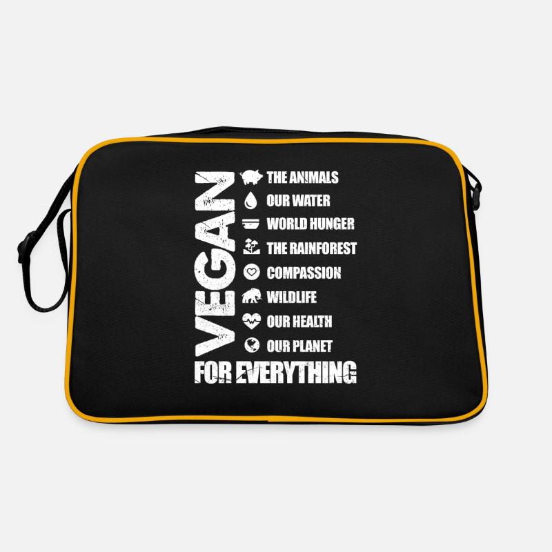 Vegan - Retro Bag - black/gold