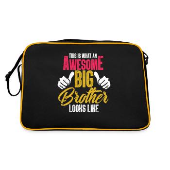Grand frère - Sac Retro - noir/or - Dos