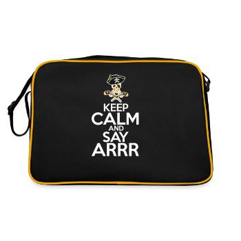Pirat - Retro Tasche - Schwarz/Gold - Hinten