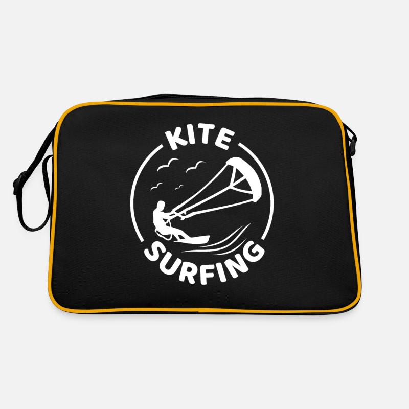 Kite Surfing - Kitesurfing - Retro Bag - black/gold