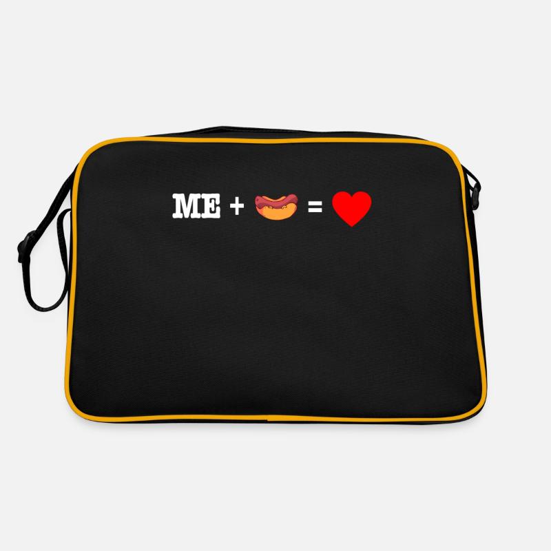 Cadeau de restauration rapide moutarde saucisses saucisses Hotdog Sac Retro