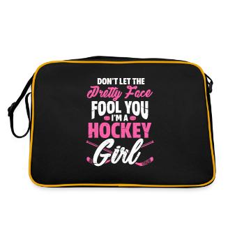 Hockey hockey girl hockey hockey hockeyeuse - Sac Retro - noir/or - Dos