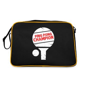 ping-pong - Retro Bag - black/gold - Back
