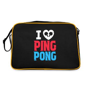 ping-pong - Retro Bag - black/gold - Back
