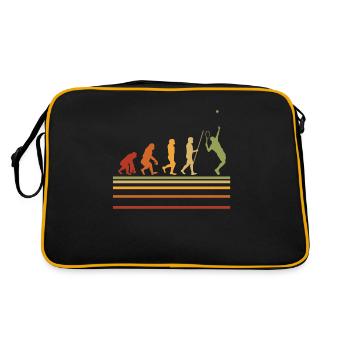 Tennis Evolution rétro joueur de tennis cadeau - Sac Retro - noir/or - Dos