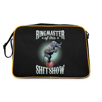 Ringmaster of the Shitshow Design for Chaos Manage - Retro Bag - black/gold - Back