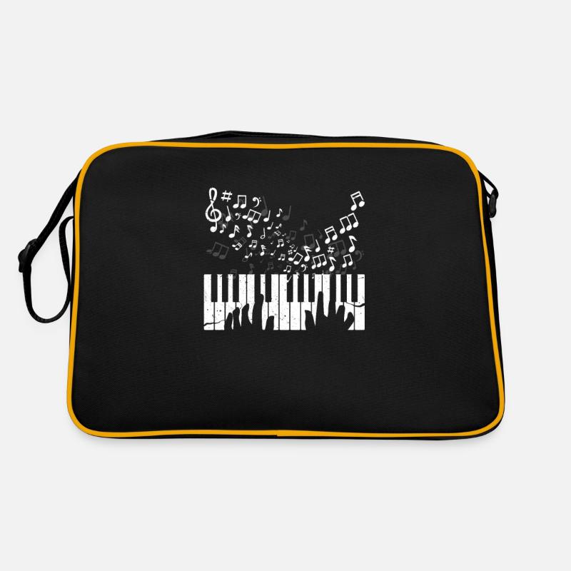 piano - Sac Retro - noir/or