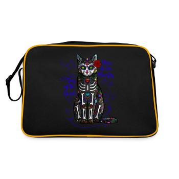 Dia De Los Muertos Chat Calavera - Sac Retro - noir/or - Dos