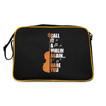 Cadeau violoncelle violon violon orchestre violon - Sac Retro - noir/or - Dos