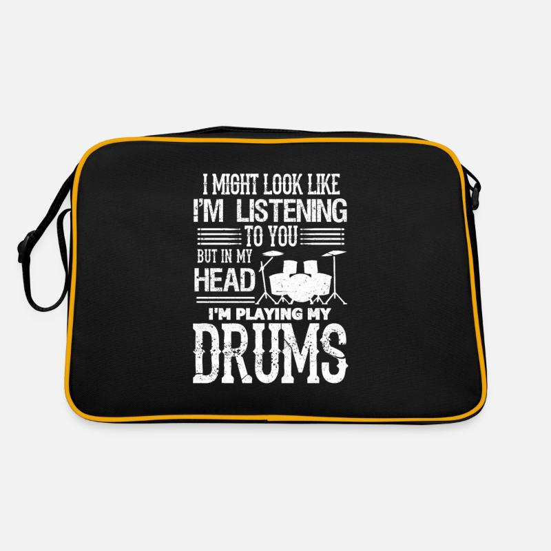 Drummer Drummer Drummer Band Gift Retro Bag