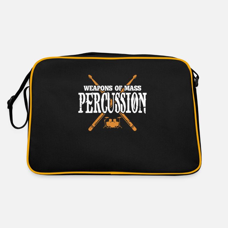 Drummer drummer drums band gift Retro Bag