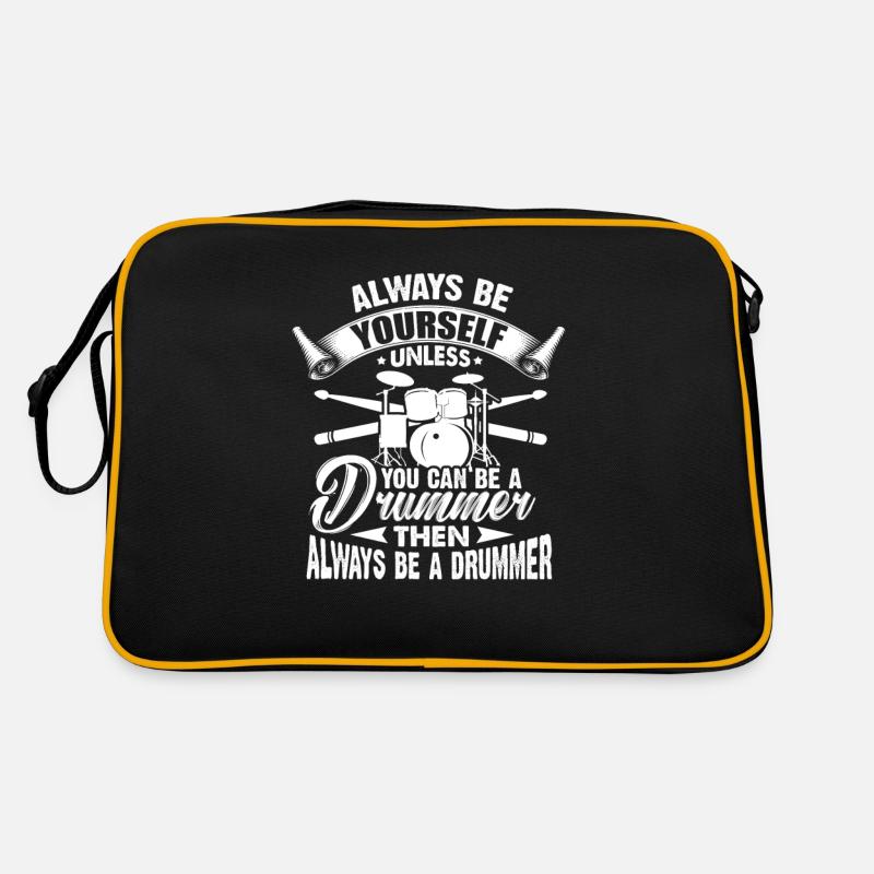 Drummer drummer drums band gift Retro Bag