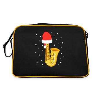 Saxophone Christmas - Retro Bag - black/gold - Back