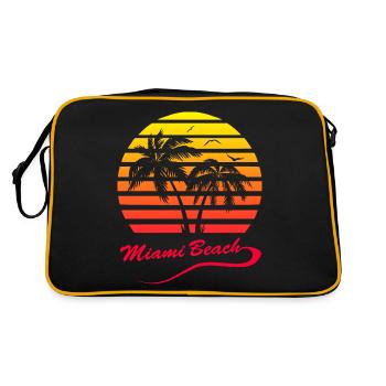Plage de Miami - Sac Retro - noir/or - Dos