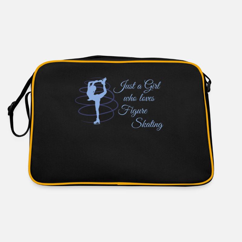 Eiskunst Eiskunstlauf Schlittschuhlaufen Geschenk Retro Tasche