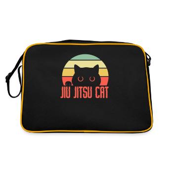 Jiujitsu cat retro arts martiaux Jiu Jitsu combat - Sac Retro - noir/or - Dos