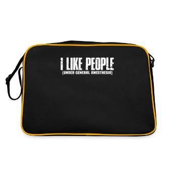 Anesthesist Anesthesiologist Injection Gift - Retro Bag - black/gold - Back