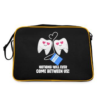 Cadeau de dentiste dentiste - Sac Retro - noir/or - Dos