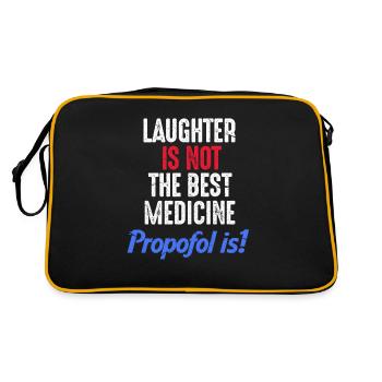Cadeau d'anesthésie au propofol - Sac Retro - noir/or - Dos